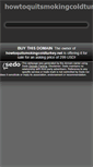 Mobile Screenshot of howtoquitsmokingcoldturkey.net